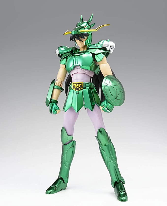 BANDAI SPIRITS Figure Saint Seiya Dinosaur Zilong Early Bronze Saint Cloth Revival Version Made of ABS, PVC and Die Casting Painted Removable Figure About 165mm
